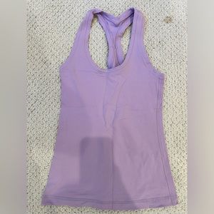 Lulu Lemon lavender scoop neck tank top athletic shirt
